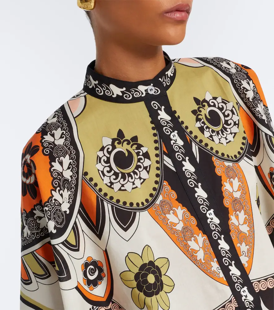 La DoubleJ Foulard printed cropped cotton shirt | Thumbnail 6 La DoubleJ Foulard printed cropped cotton shirt | Thumbnail 6
