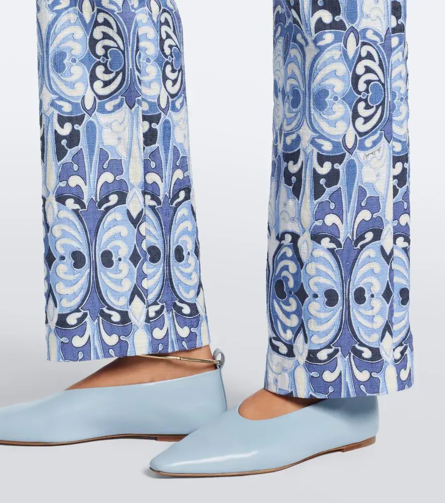 La DoubleJ 24/7 printed cotton straight pants | Thumbnail 2