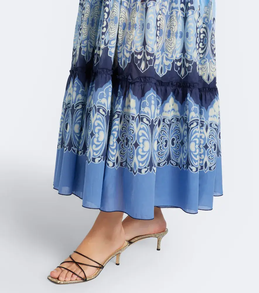 La DoubleJ Nymph printed tiered cotton maxi dress | Thumbnail 4 La DoubleJ Nymph printed tiered cotton maxi dress | Thumbnail 4