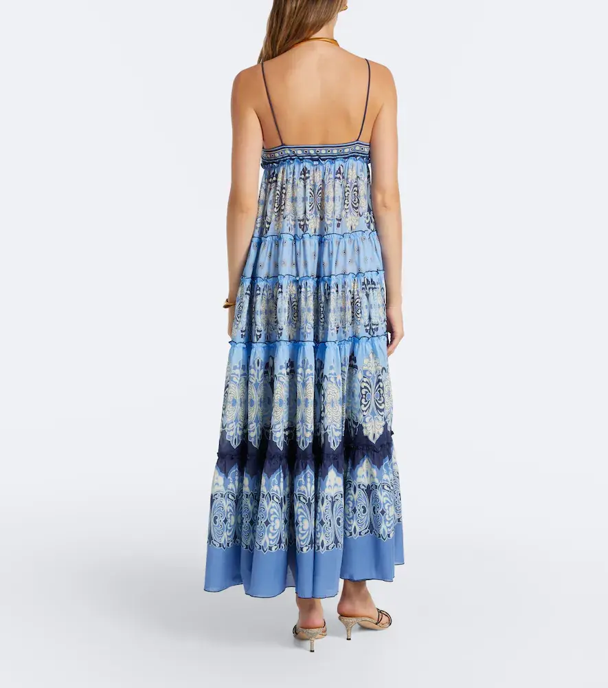 La DoubleJ Nymph printed tiered cotton maxi dress | Thumbnail 5 La DoubleJ Nymph printed tiered cotton maxi dress | Thumbnail 5