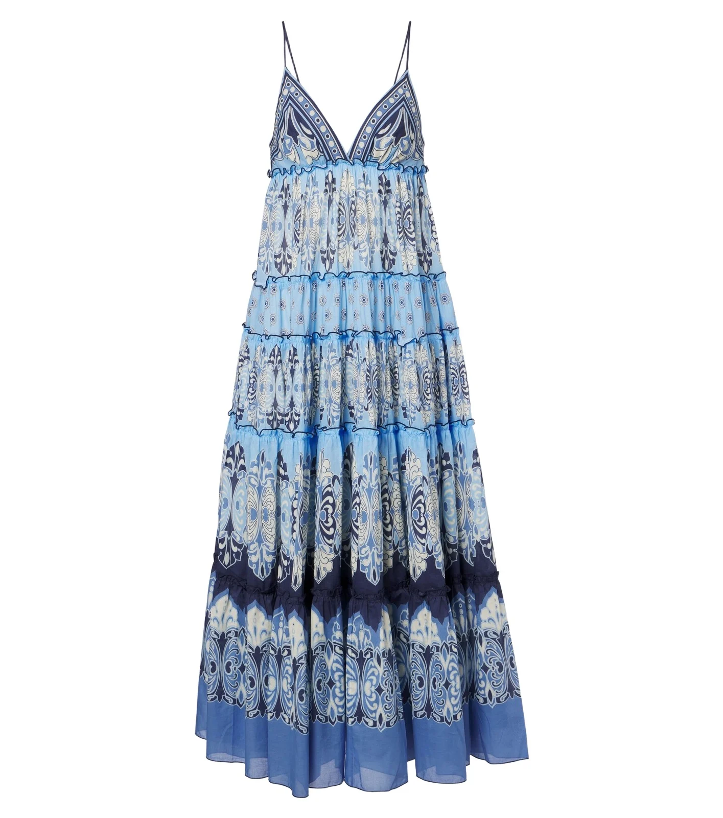 Nymph printed tiered cotton maxi dress Nymph printed tiered cotton maxi dress