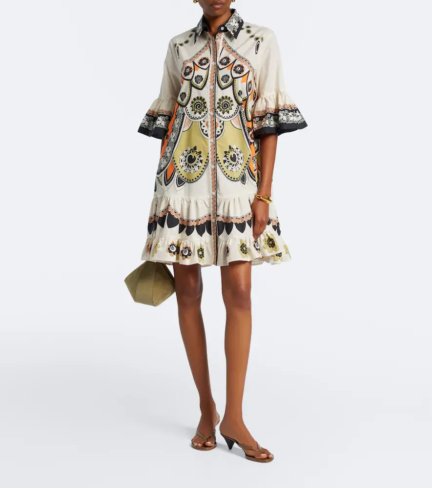 La DoubleJ Printed tiered cotton poplin minidress | Thumbnail 3 La DoubleJ Printed tiered cotton poplin minidress | Thumbnail 3