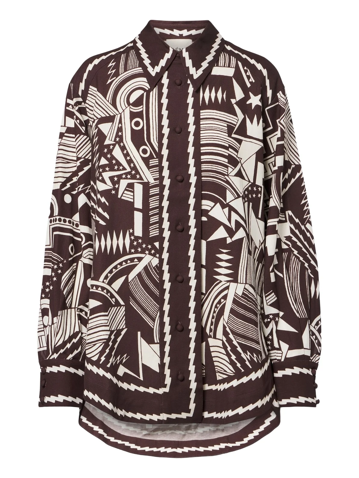 Alémais Lori printed cotton poplin shirt