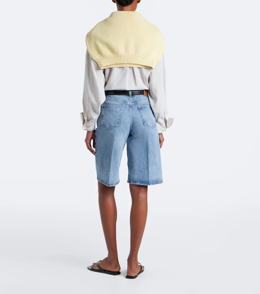 TOTEME Denim Bermuda shorts | Thumbnail 2