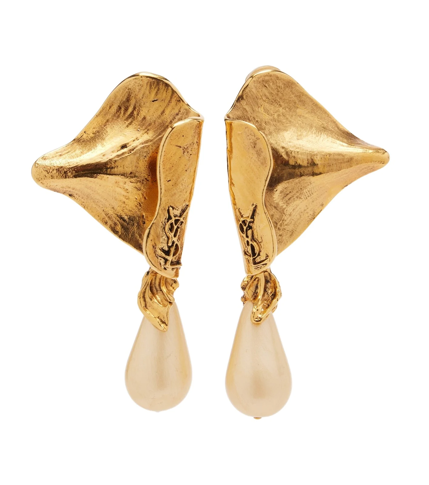 Cassandre faux pearl clip-on earrings