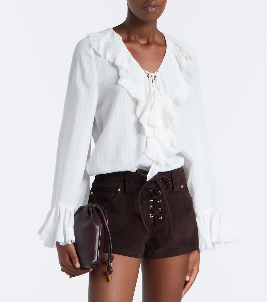 Staud Geo suede shorts | Thumbnail 6