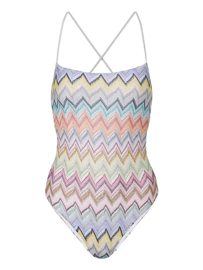 Zigzag lamé swimsuit Zigzag lamé swimsuit