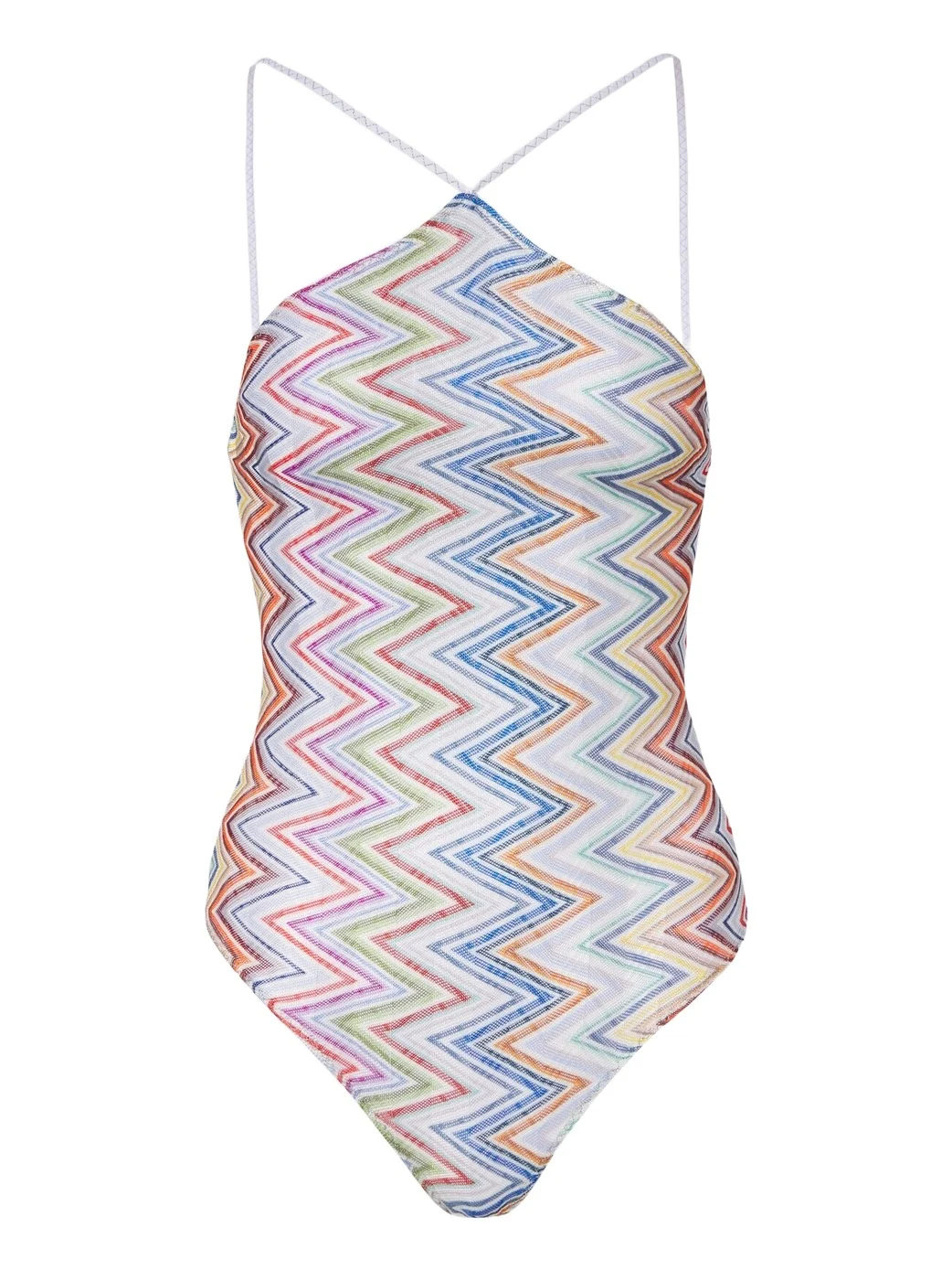 Missoni Zigzag halterneck swimsuit