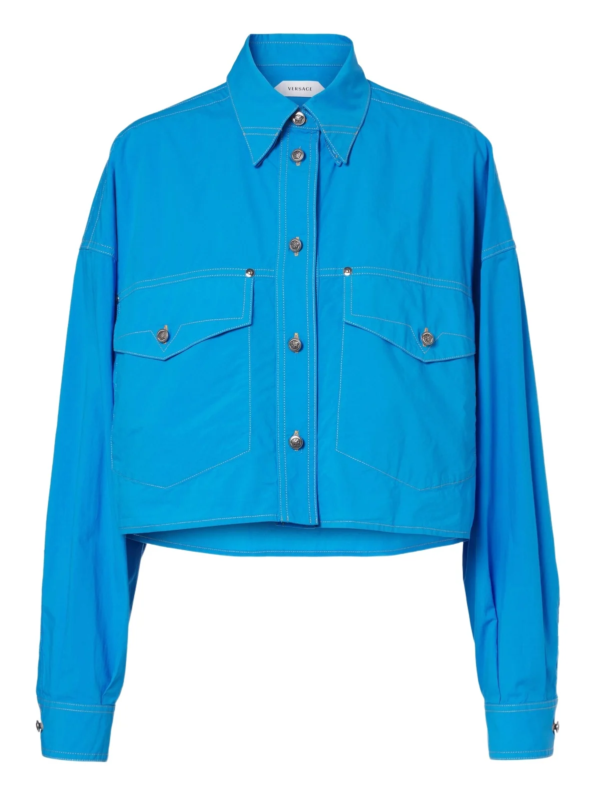 Cropped cotton poplin shirt Cropped cotton poplin shirt