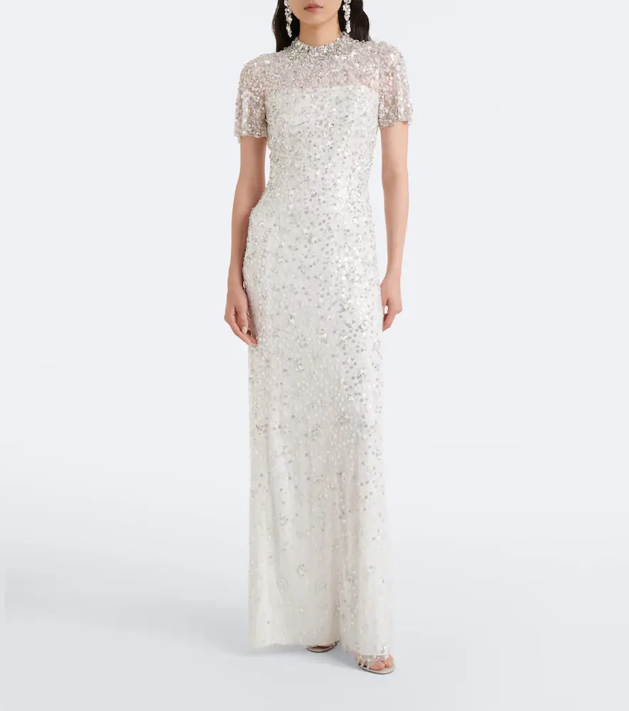 Jenny Packham Orchid embellished gown | Thumbnail 3 Jenny Packham Orchid embellished gown | Thumbnail 3