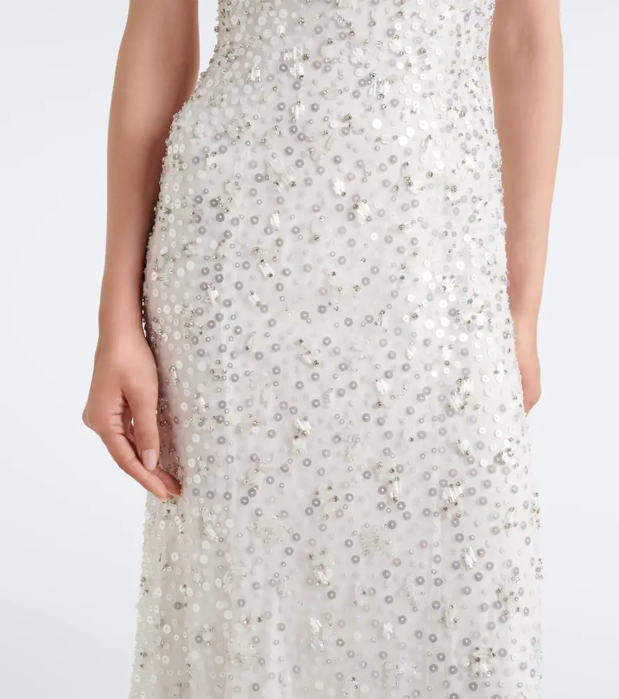 Jenny Packham Orchid embellished gown | Thumbnail 4 Jenny Packham Orchid embellished gown | Thumbnail 4