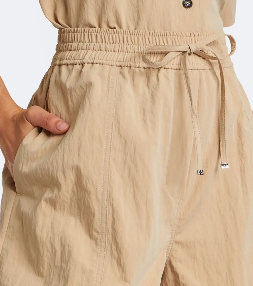 Ganni Ruffled cotton-blend wide-leg pants | Thumbnail 2 Ganni Ruffled cotton-blend wide-leg pants | Thumbnail 2
