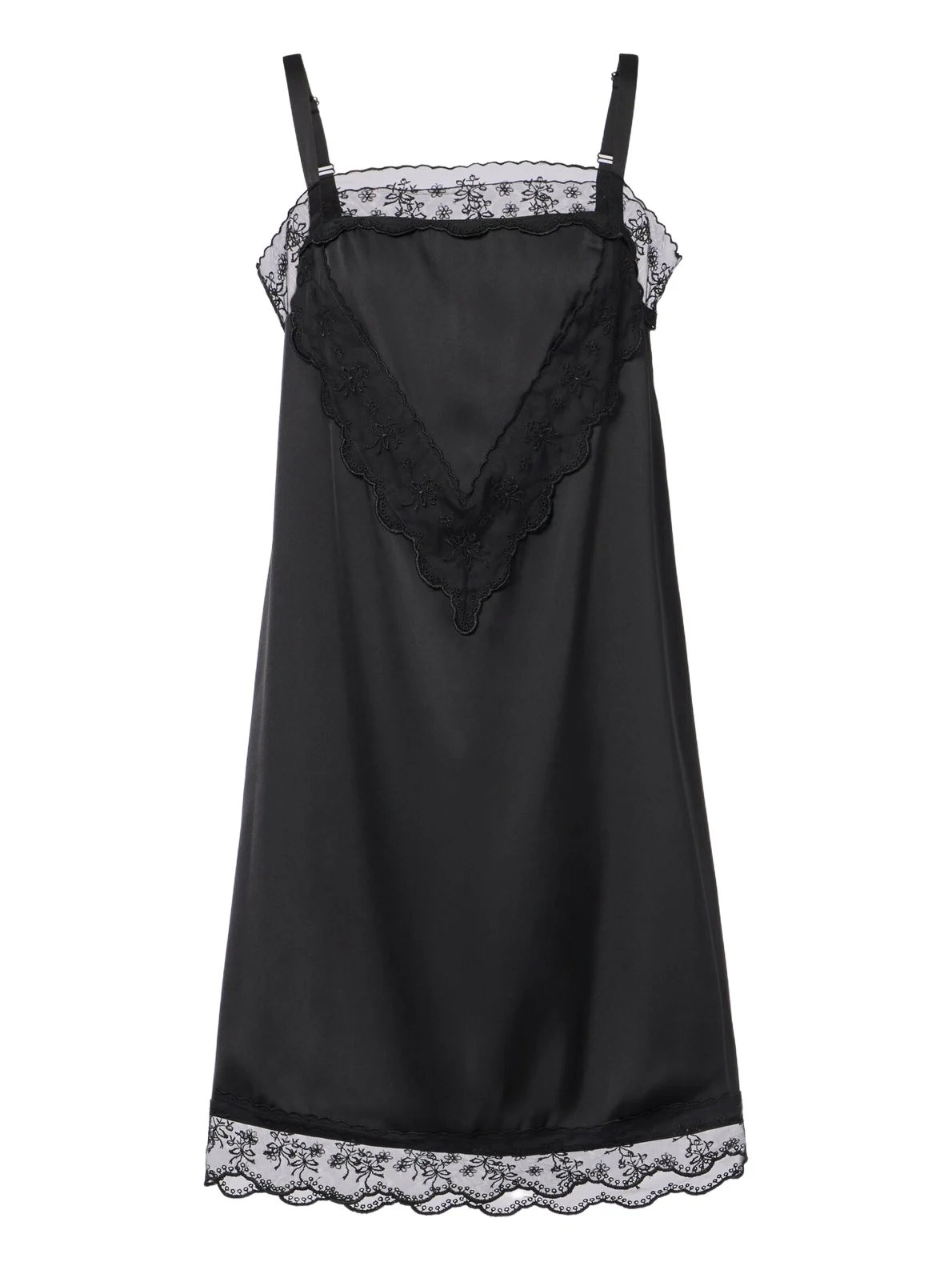 Lace-trimmed minidress Lace-trimmed minidress