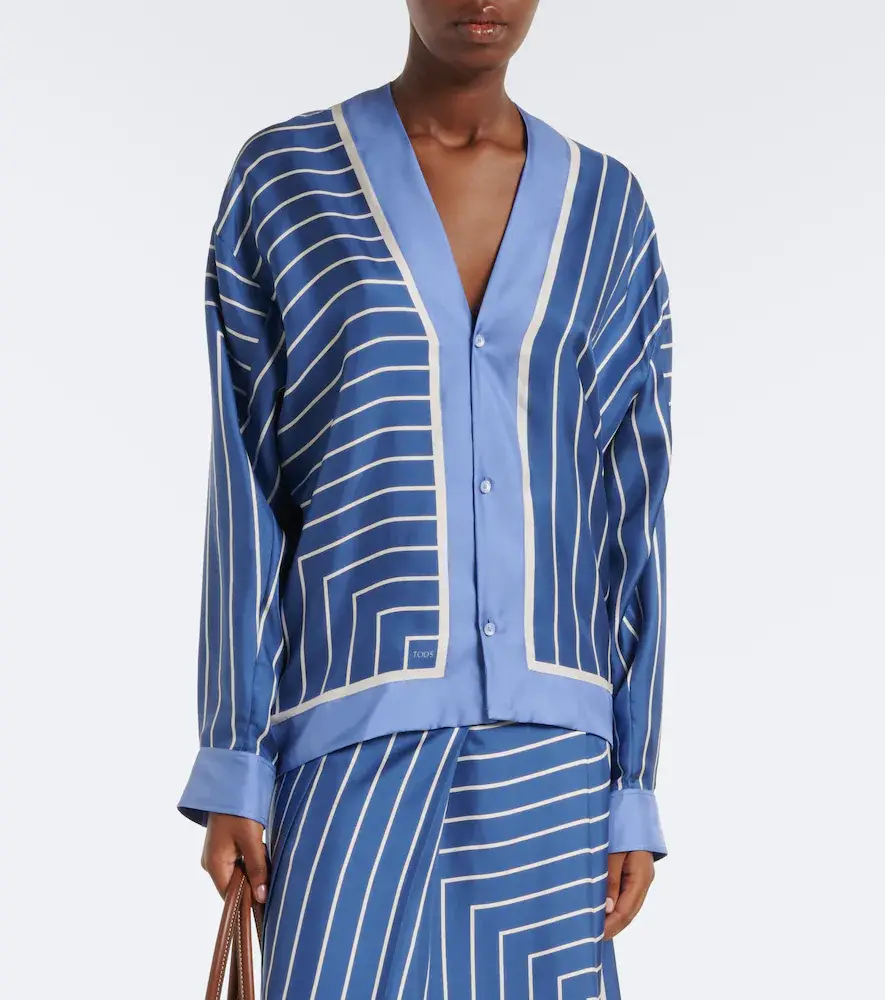 Tod's Striped silk shirt | Thumbnail 4