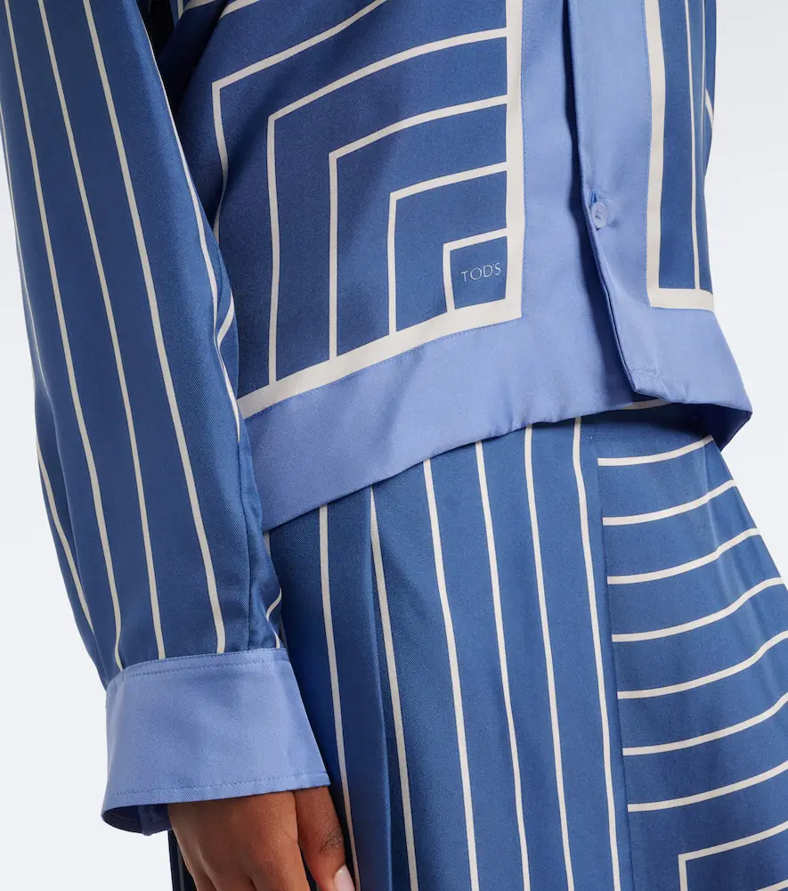 Tod's Striped silk shirt | Thumbnail 5
