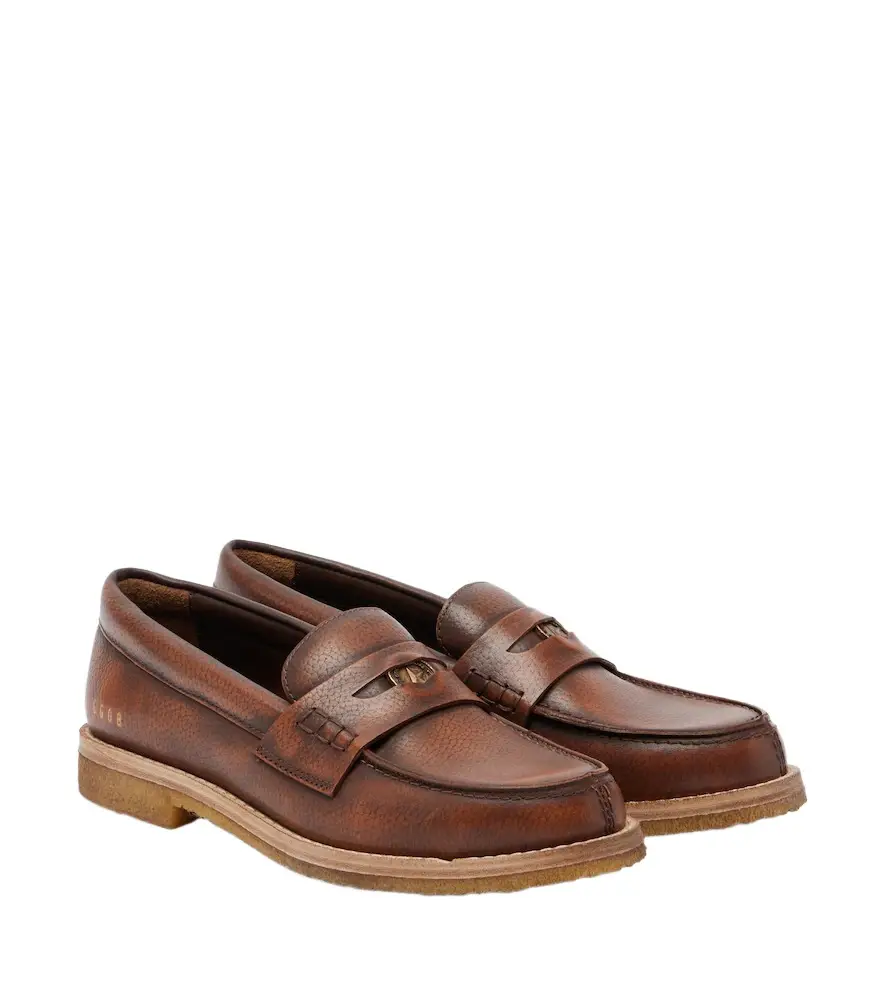 Golden Goose Jerry leather penny loafers