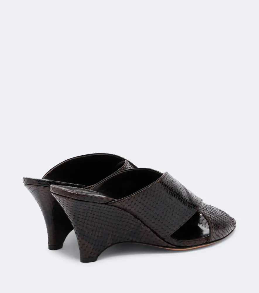Le Monde Béryl Le Monde Béryl Luca snake-effect leather mules | Thumbnail 3 Le Monde Béryl Le Monde Béryl Luca snake-effect leather mules | Thumbnail 3