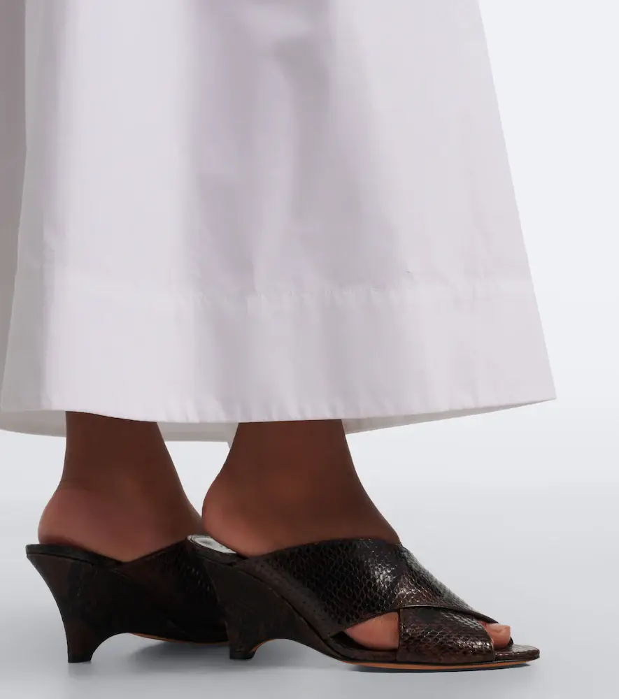 Le Monde Béryl Le Monde Béryl Luca snake-effect leather mules | Thumbnail 5 Le Monde Béryl Le Monde Béryl Luca snake-effect leather mules | Thumbnail 5