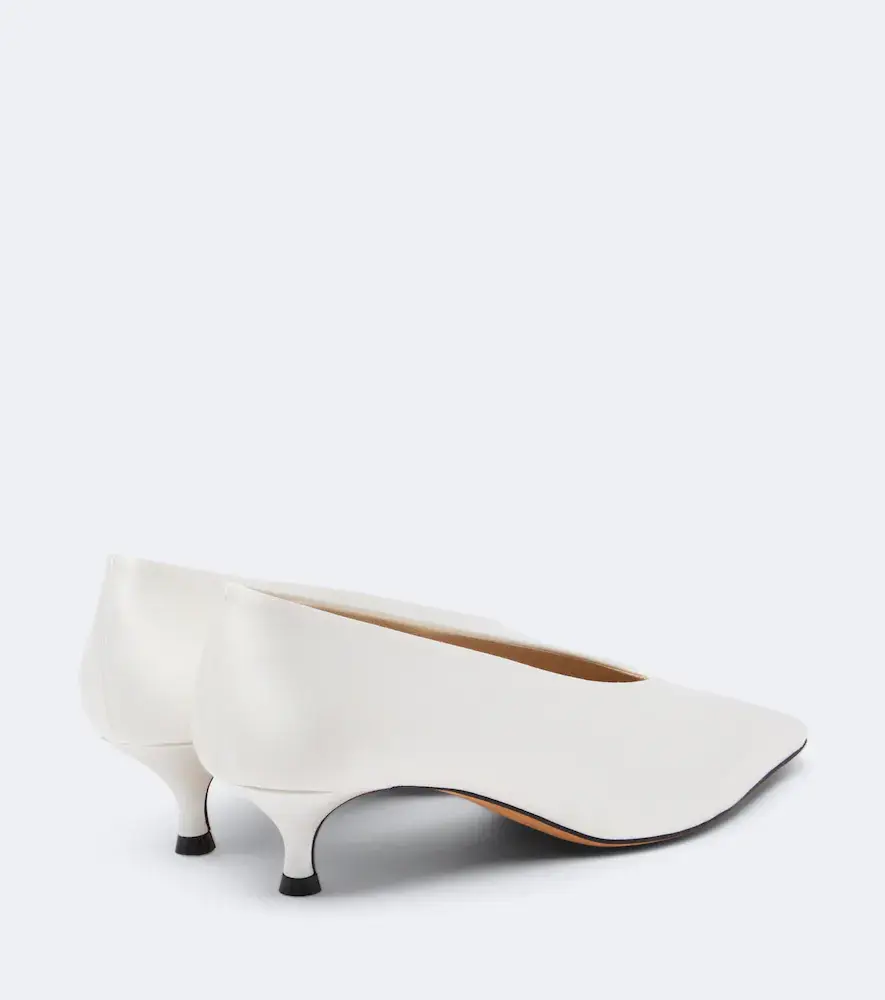 Le Monde Béryl Le Monde Béryl Babouche satin pumps | Thumbnail 4