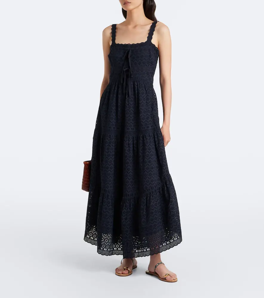 Ulla Johnson Constance broderie anglaise cotton midi dress | Thumbnail 3 Ulla Johnson Constance broderie anglaise cotton midi dress | Thumbnail 3