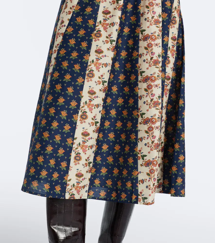 Polo Ralph Lauren Floral cotton and silk midi dress | Thumbnail 3