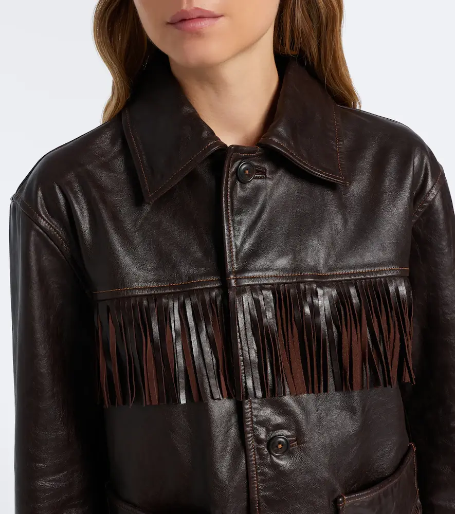 Polo Ralph Lauren Fringed leather jacket | Thumbnail 2 Polo Ralph Lauren Fringed leather jacket | Thumbnail 2