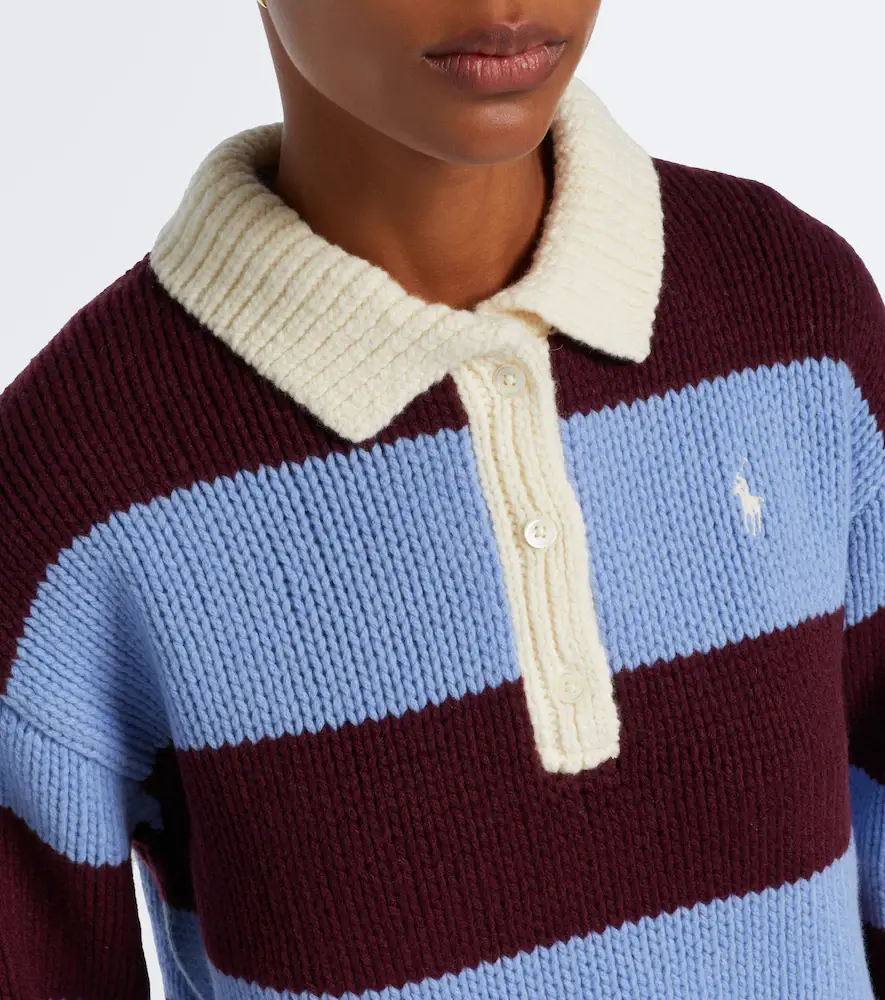 Polo Ralph Lauren Striped wool-blend polo sweater | Thumbnail 2 Polo Ralph Lauren Striped wool-blend polo sweater | Thumbnail 2