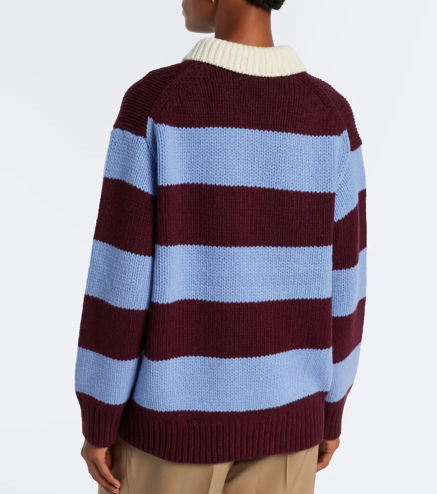 Polo Ralph Lauren Striped wool-blend polo sweater | Thumbnail 3 Polo Ralph Lauren Striped wool-blend polo sweater | Thumbnail 3