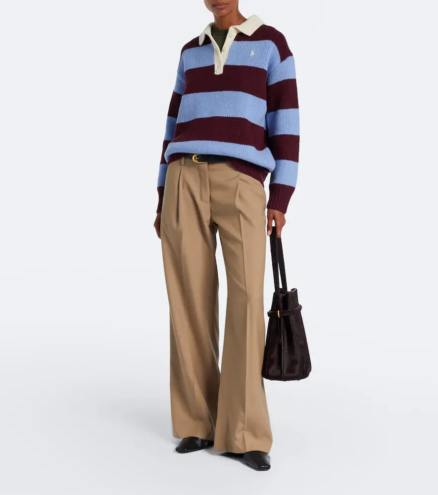 Polo Ralph Lauren Striped wool-blend polo sweater | Thumbnail 6 Polo Ralph Lauren Striped wool-blend polo sweater | Thumbnail 6
