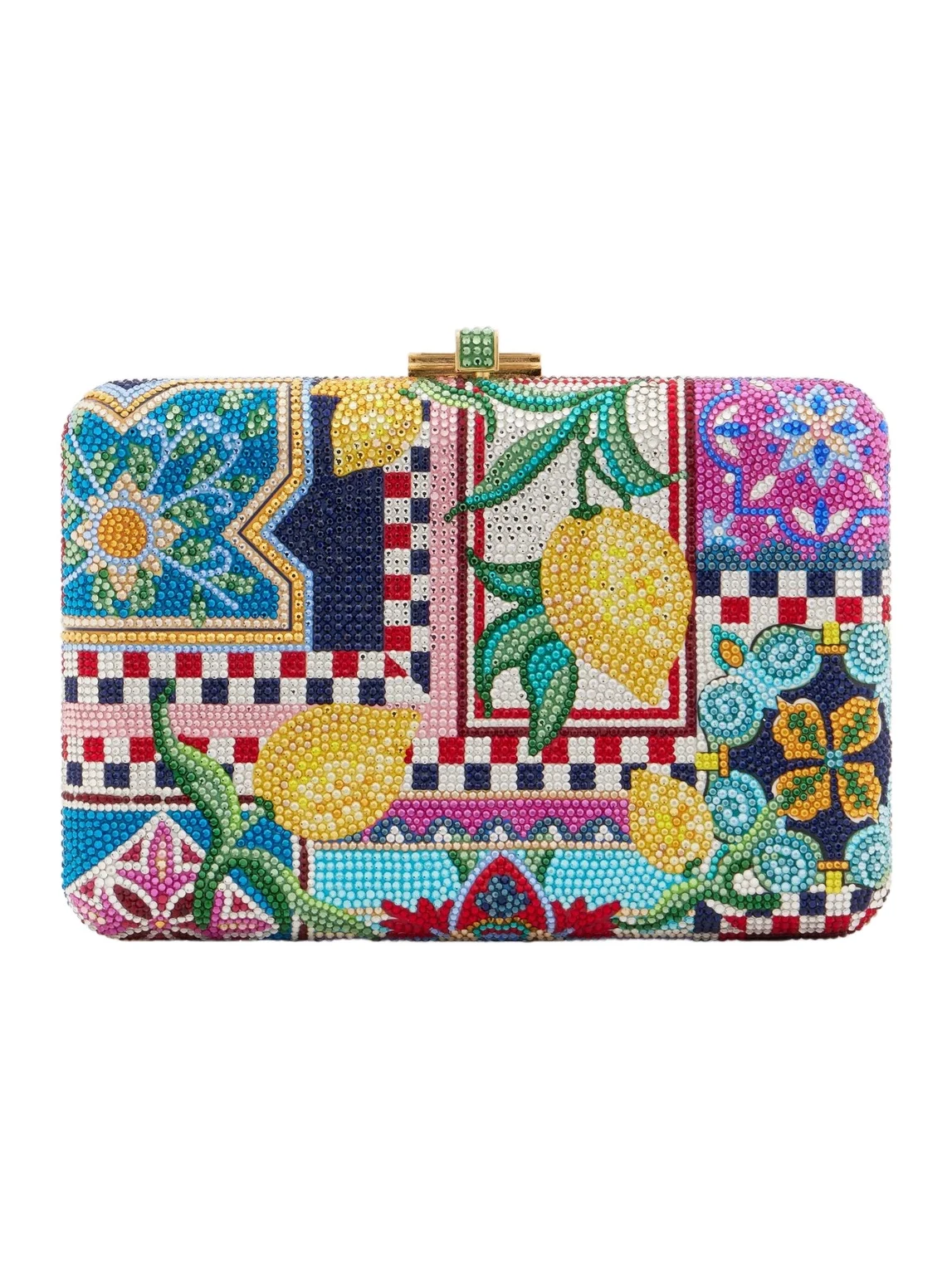 Judith Leiber Couture Slim Slide Ceramica embellished clutch