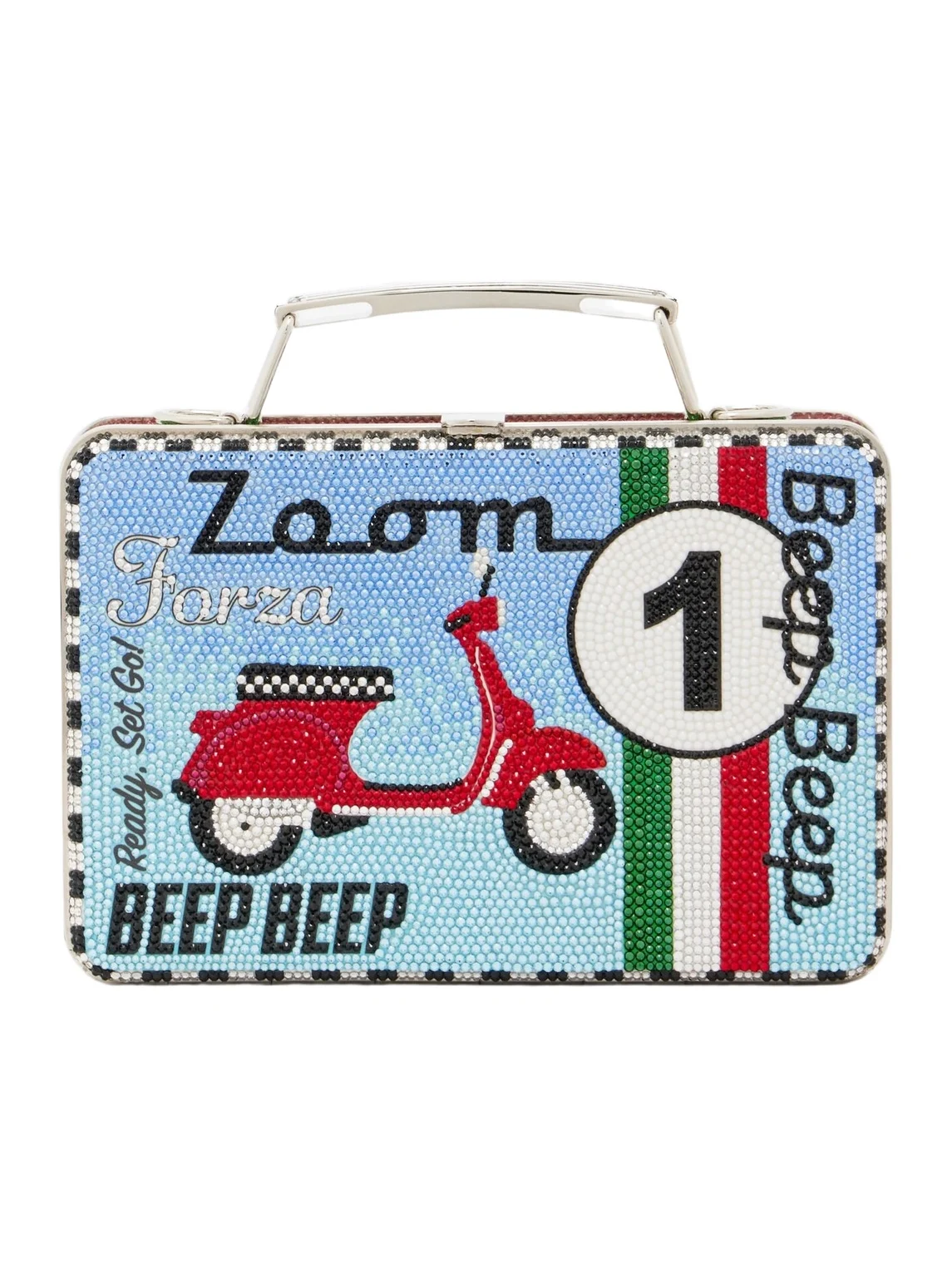 Lunch Box Beep Beep embellished clutch Lunch Box Beep Beep embellished clutch