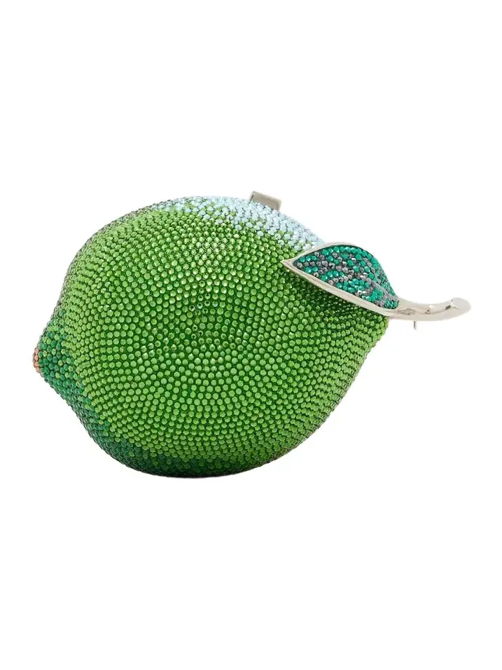 Citron Lime embellished clutch Citron Lime embellished clutch