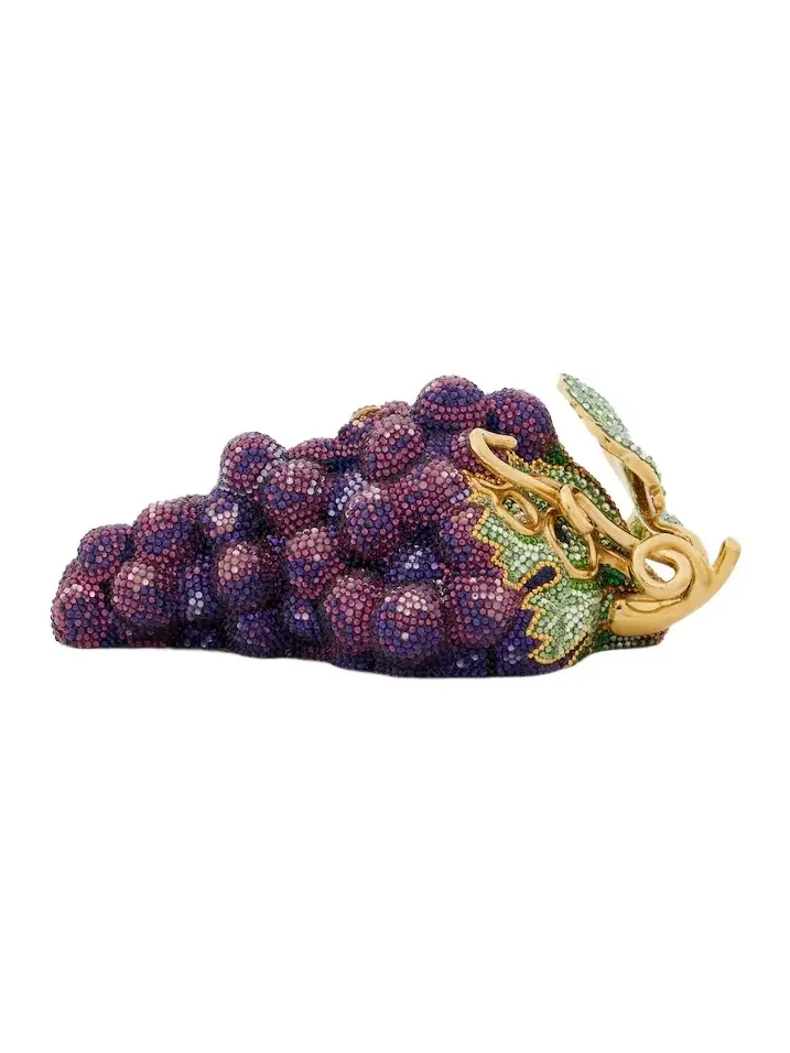 Grapes Concord embellished clutch