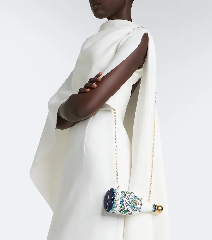 Judith Leiber Couture Bottle Olive Oil embellished clutch | Thumbnail 5