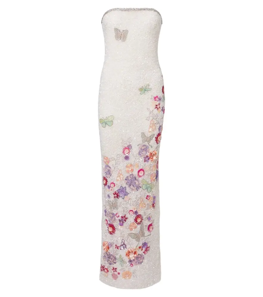 LA FUORI Là Fuori Bianca Moonlight embellished bustier gown | Image 1 LA FUORI Là Fuori Bianca Moonlight embellished bustier gown | Image 1
