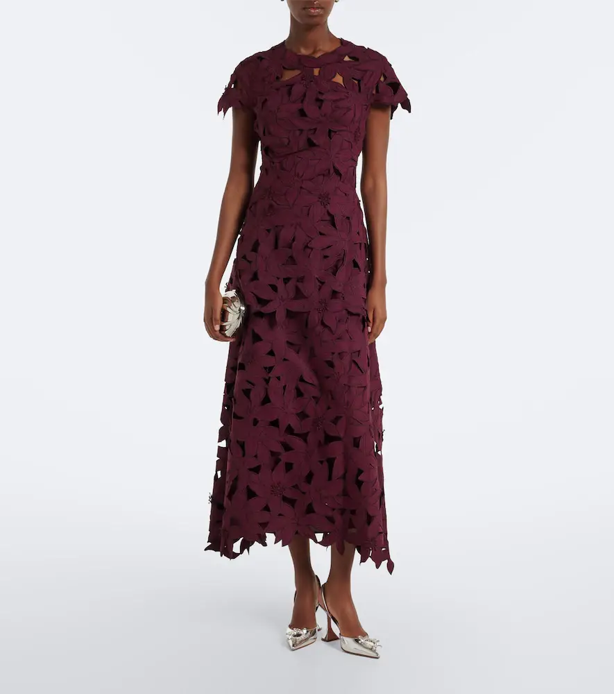 Simkhai Neve floral guipure lace cocktail dress | Thumbnail 3