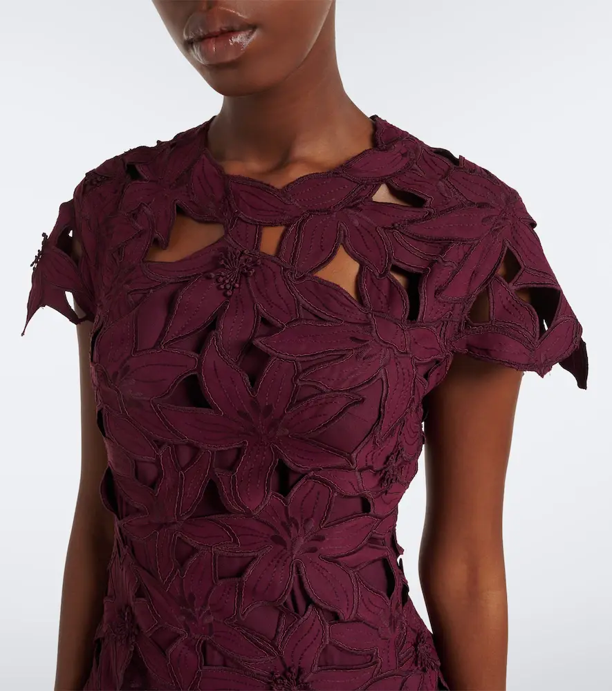 Simkhai Neve floral guipure lace cocktail dress | Thumbnail 4