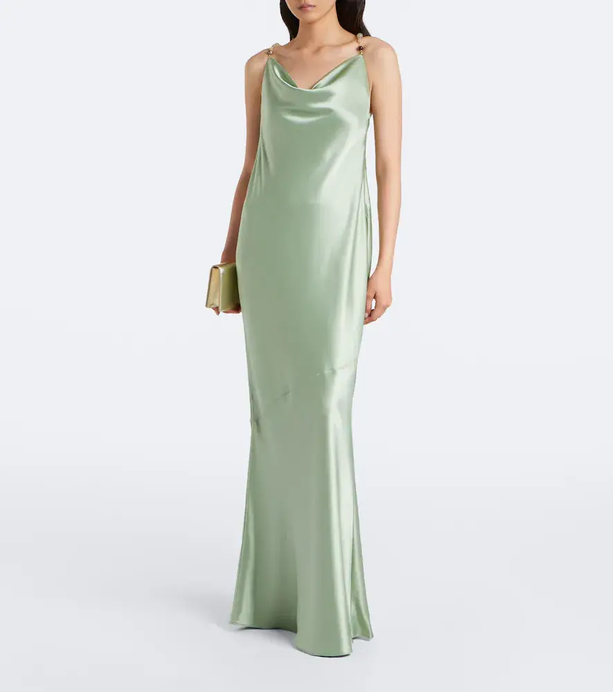 Retrofête Retrofête Odalis beaded draped maxi dress | Thumbnail 2 Retrofête Retrofête Odalis beaded draped maxi dress | Thumbnail 2