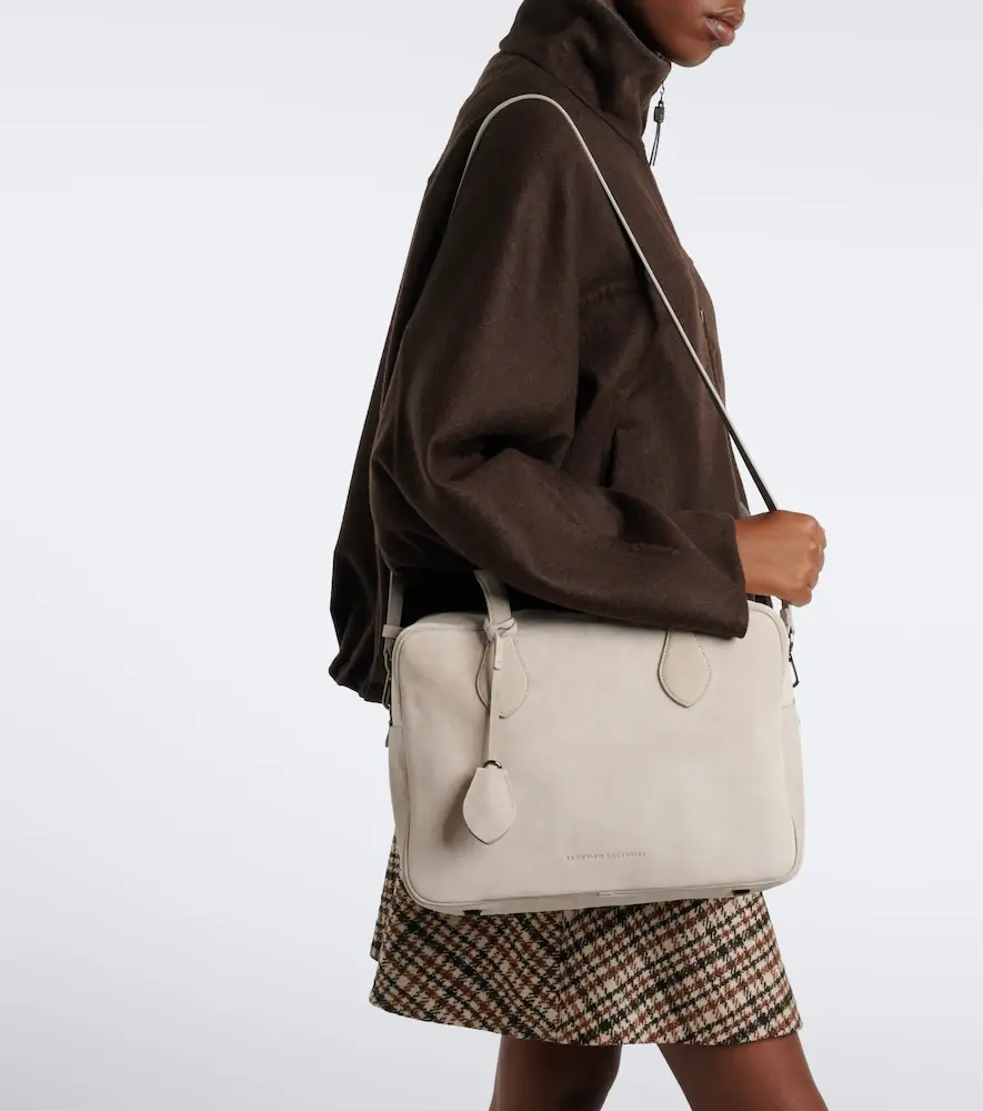 Brunello Cucinelli Suede shoulder bag | Thumbnail 6 Brunello Cucinelli Suede shoulder bag | Thumbnail 6