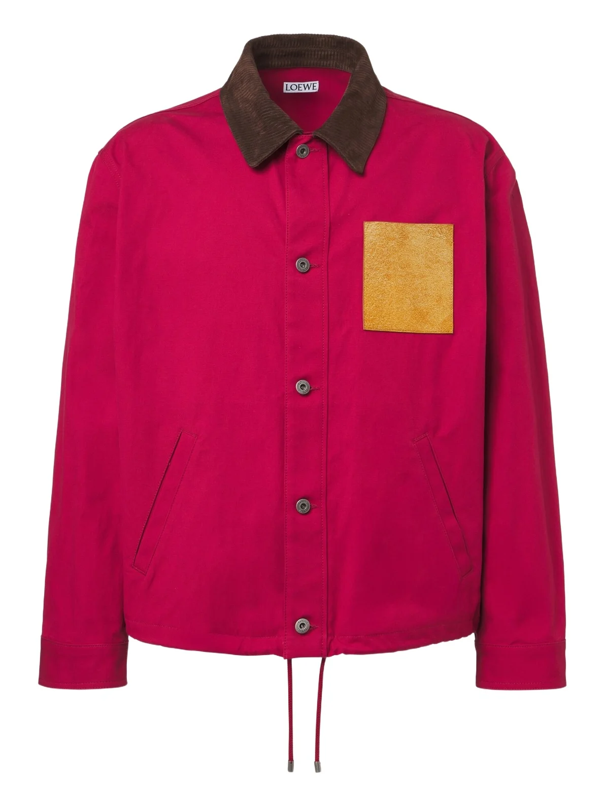 Loewe Suede-trimmed cotton canvas jacket