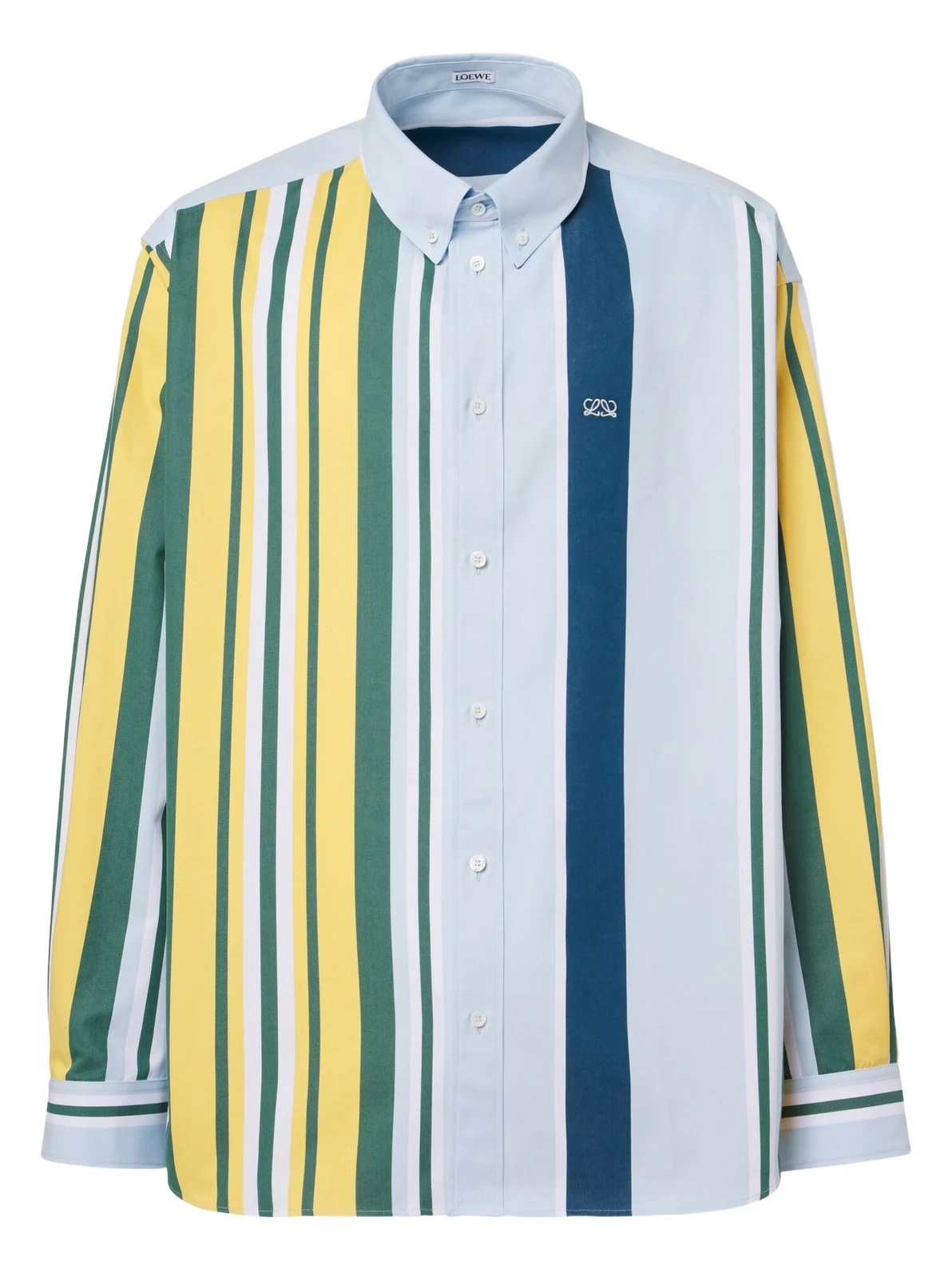 Double L striped cotton twill shirt Double L striped cotton twill shirt