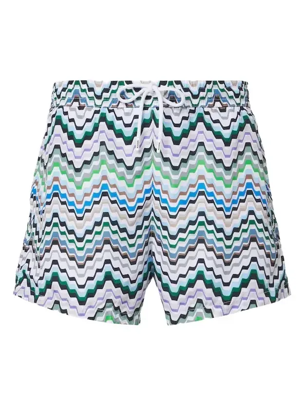 Missoni Greek Key swim trunks