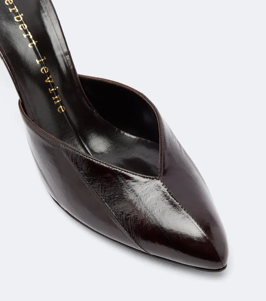 Herbert Levine Sitting Pretty leather mules | Thumbnail 2