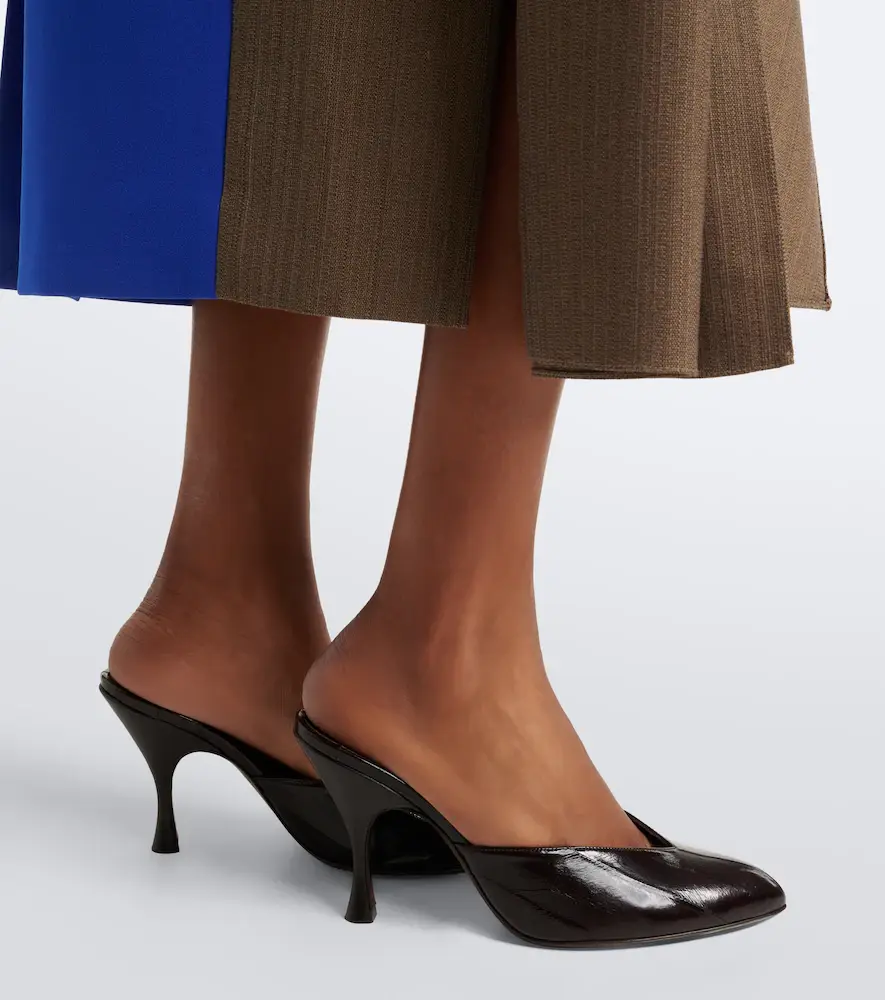 Herbert Levine Sitting Pretty leather mules | Thumbnail 6