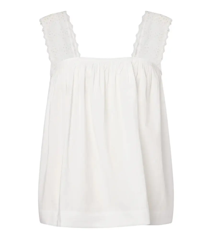 Posse Harriet embroidered cotton poplin top | Image 1 Posse Harriet embroidered cotton poplin top | Image 1