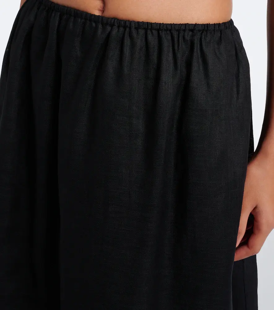 Posse Alfie embroidered linen midi skirt | Thumbnail 3 Posse Alfie embroidered linen midi skirt | Thumbnail 3