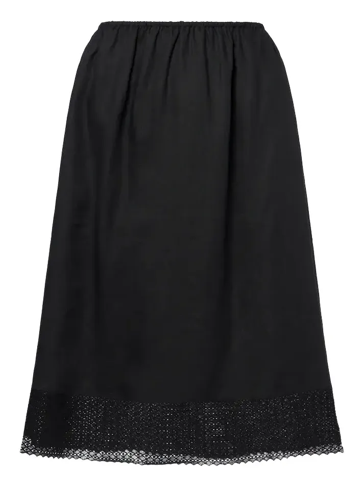 Alfie embroidered linen midi skirt Alfie embroidered linen midi skirt