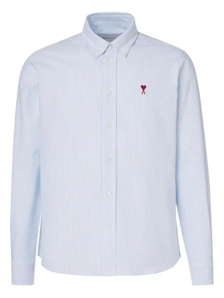 AMI PARIS Ami de Caur striped cotton shirt