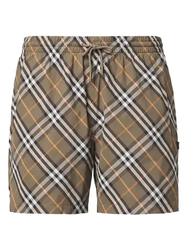 Burberry Check swim trunks