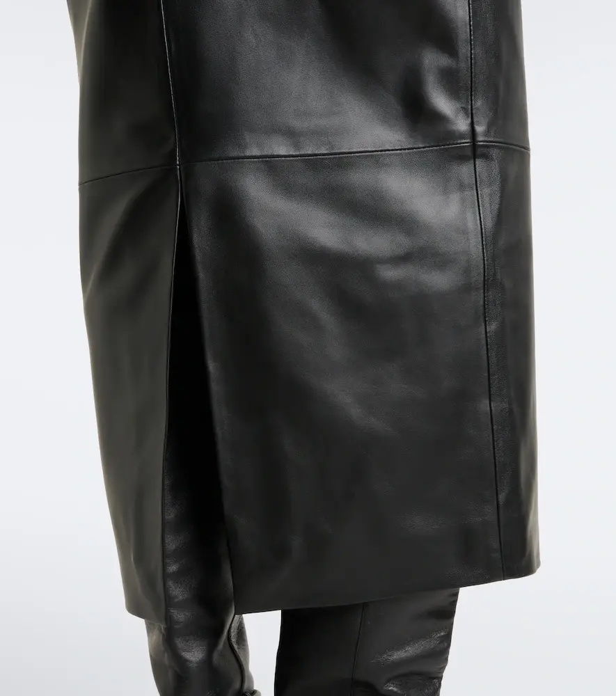 Loulou de Saison Inga leather midi skirt | Thumbnail 2 Loulou de Saison Inga leather midi skirt | Thumbnail 2